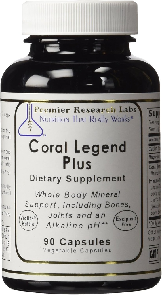 Coral Legend Plus, 90 capsules - pH-ondersteuningsformule voor gehele lichaam minerale ondersteuning, inclusief de botten, gewrichten, tanden en een alkaline pH