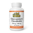 Natuurlijke factoren Glucosamine en Chondroïtine - Ondersteunt gezonde gewrichten en connectief weefsel - Non-GMO & Glutenvrije - 60 capsules (20 porties)