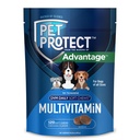 Pet Protect Honden Multivitamine, Vet-geformuleerde DVM Dagelijkse Zachte Kauwen, Ondersteunt Doorgaande Gezondheid en Welzijn, Kip-Smaak (120 Tel)