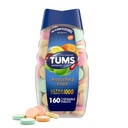 TUMS Comprimés antiacide ultra-forts pour le soulagement des brûlures d'estomac et l'indigestion acide, fruits assortis - 160 Nombre