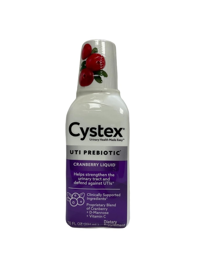 Cytex UTI Prebiotic Cranberry Liquid, Urinaire Tract Ondersteuning met D-Mannose, Vitamine C, en Bromelain, 7.6 FL OZ (verpakking van 6)