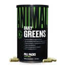 Packs de pilules d'animaux verts quotidiens - Kale, Blé Herbe, Alfalfa & More - Mélange prébiotique et probiotique pratique de superaliments pour la digestion supérieure, la santé de la gueule et l'immunité pour les hommes et les femmes - 30 jours d'approvisionnement