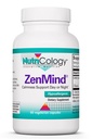 Nutricologie Supplément ZenMind - Soutien de la tranquillité, jour ou nuit, GABA, L-Theanine, Hypoallergénique, Capsules végétariennes - 60 Compte