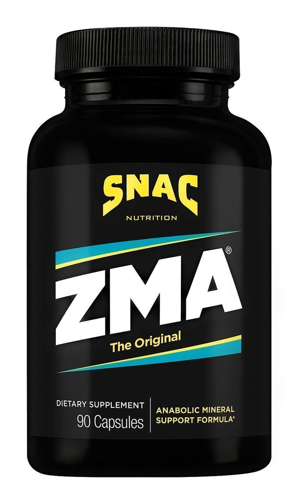 SNAC ZMA The Original Recovery & Sleep Supplement, Promoot Muscle Recovery, Immune Support & Restorative Slaap met Zink, Magnesium & Vitamine B6 (90 Veggie Capsules)