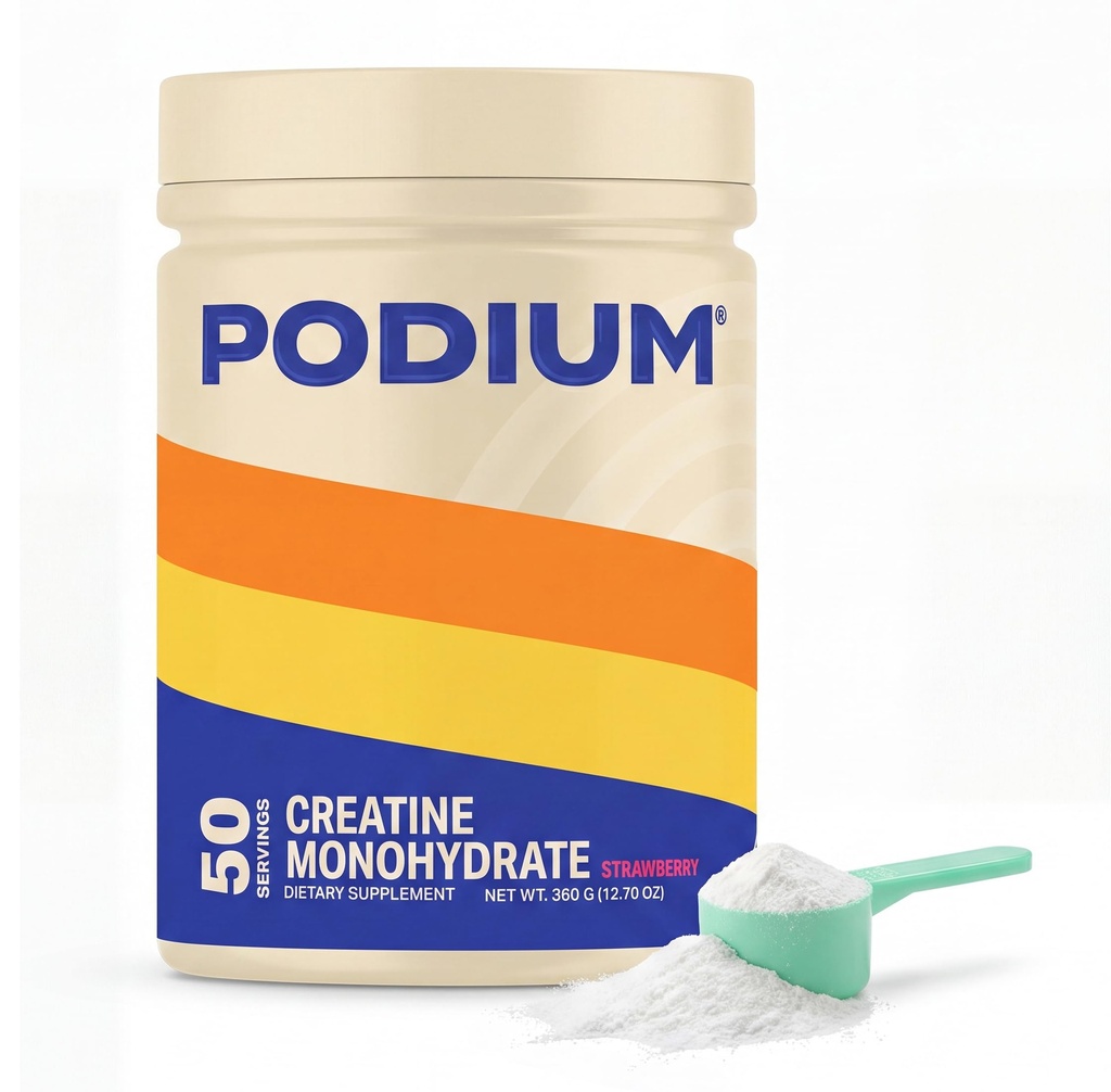 Podium Voeding, Solo's, Creatine Monohydraat, 50 Serves, Aardbei, Boost Athletic Performance