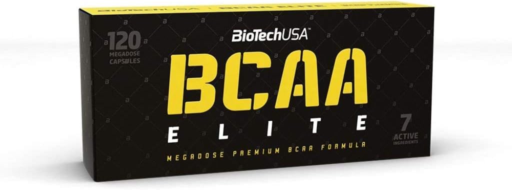 BioTechUSA Elite Series BCAA Elite 120 Capsules Aminozuren met L-Leucine, L-Isoleucine en L-Valine. BCAA-supplement
