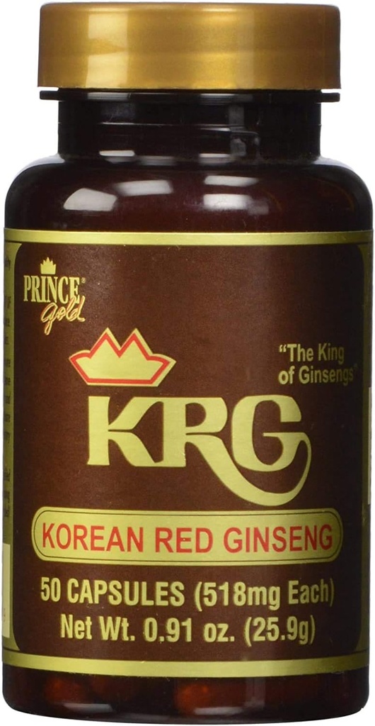 Prince Gold ® Koreaanse Red Ginseng Capsules (50 ct)
