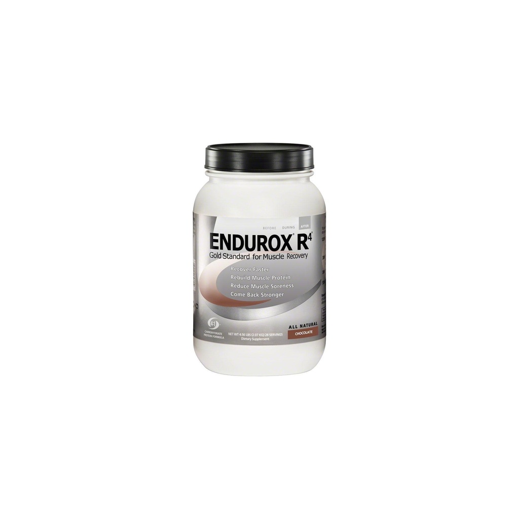 Endurox R4 par PacificHealh - Tous les breuvages naturels après l'entraînement Mélange avec des protéines + glucides et électrolytes - pour une récupération plus rapide, des douleurs réduites et la reconstruction musculaire - 28 portions (chocolat)