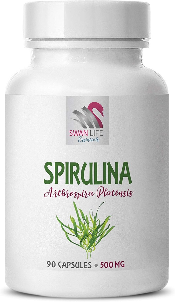 blauwe Spirulina capsules - Spirulina blauw - Spirulina 500MG - Spirulina tabletten - Spirulina en Chlorella poeder bio, Spirulina Kruidensupplementen, energiebits Spirulina Chlorella tabletten 1fles