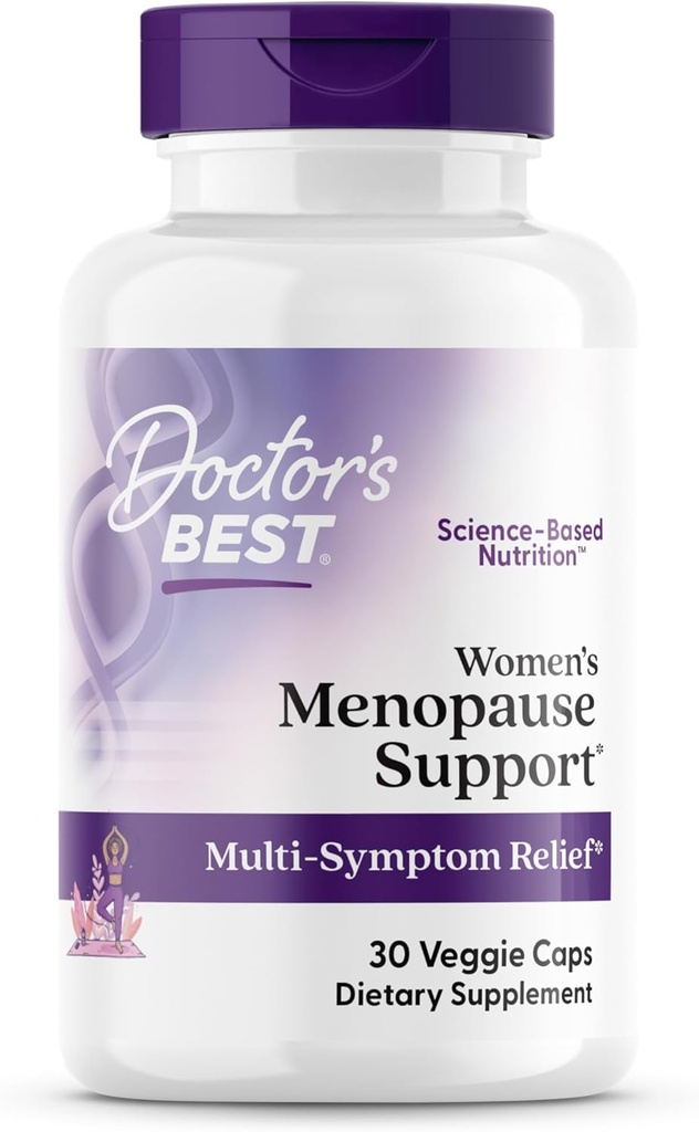 Best Womens Menopauze Ondersteuning (Soy Isoflavone, Black Cohosh, Chaste Tree), Multi-Symptoom Relief, Non-GMO, Glutenvrij, Vegan 30 Veggie Caps