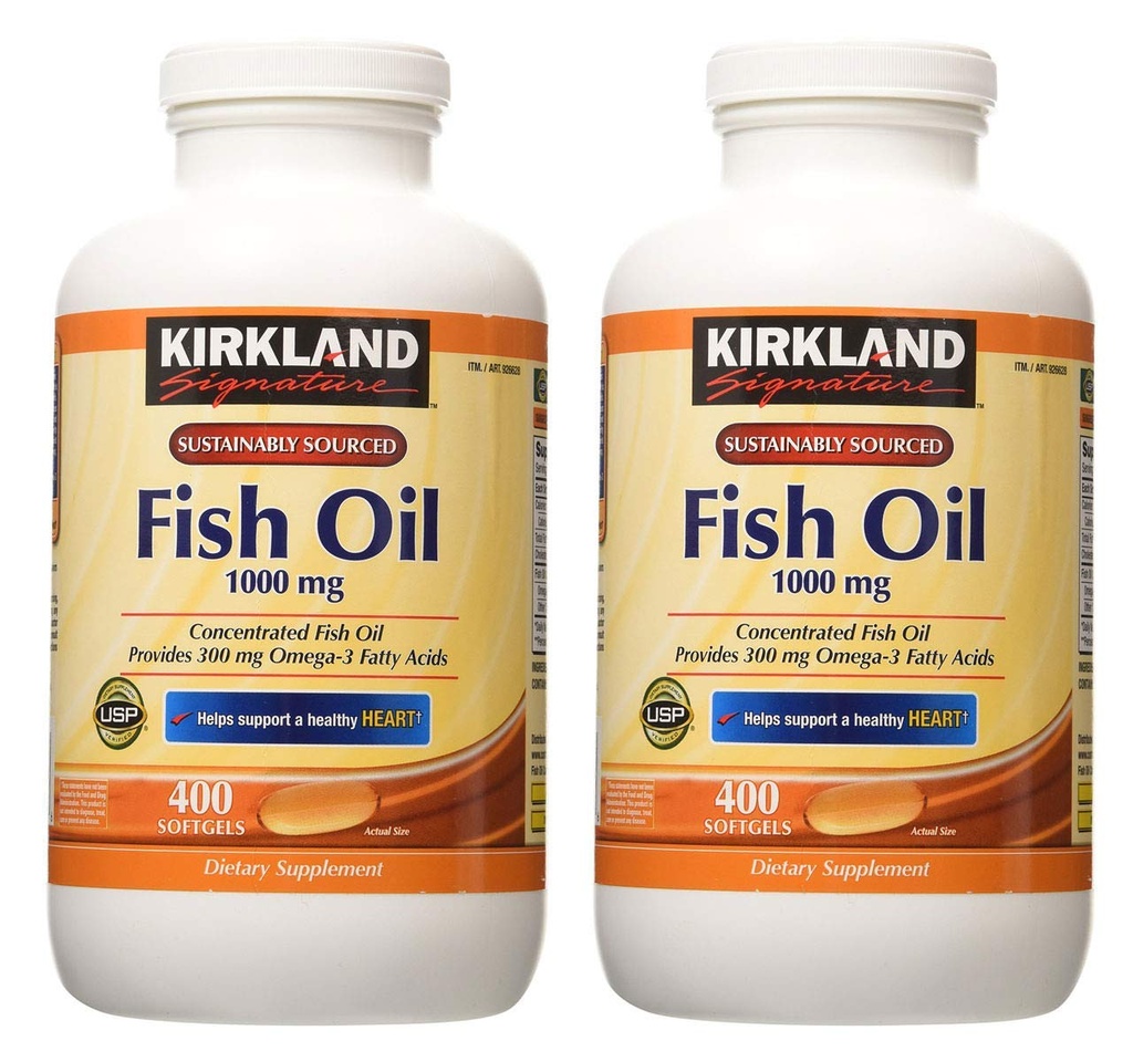 Kirkland Handtekening Hgar Fish Oil Concentrate 2 Pack, 400 Count (Pack of 2)