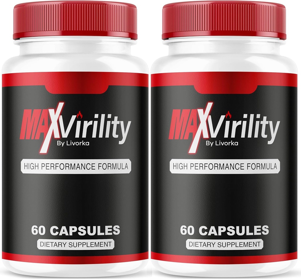 (2 Pack) Max Virility voor mannen, Max Virility, Max Virility voor mannen, MaxVirility Capsules, MaxVirility, Max Virility Supplement, Max Virility Pillen voor mannen, Max Virility Pillen, 120 Capsules voor 2 maanden
