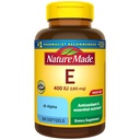 Nature Made Vitamin E 180 mg (400 IE) dl-Alpha, Dieetsupplement voor Antioxidant Support, 300 Softgels, 300 Day Supply