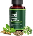 Stress Support Supplement met Ashwagandha, Bacopa, Tribulus, en andere kruiden en vitamines, ondersteunt ontspannen staat van geest, 60 dagen levering, 120 capsules
