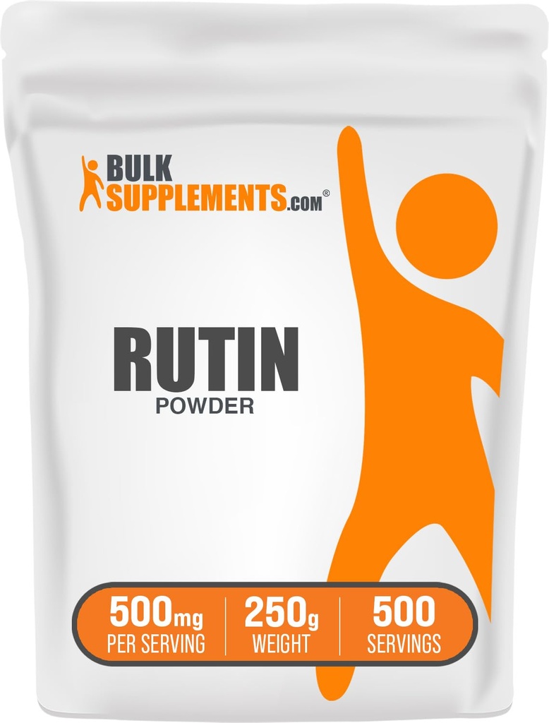 BulkSupplements.com Rutine Poeder - van Sophora Japonica, Rutin Supplement, Rutin 500mg - Antioxidanten Bron, Soy Free, 500mg per Serving, 250g (Pack of 1)