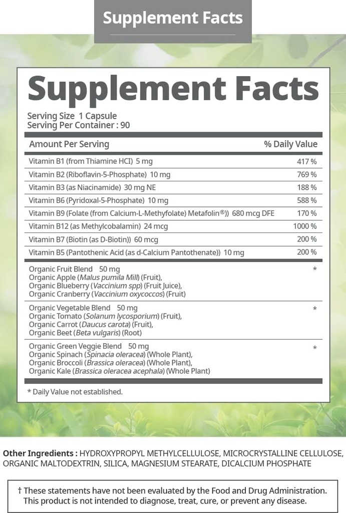 Atomie Vitamine B Complex Vegan Glutenvrij Niet GGO