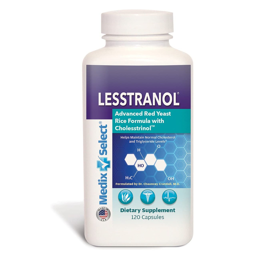 Lesstranol Advanced Red Gist Rice Formula (90 Day Supply)