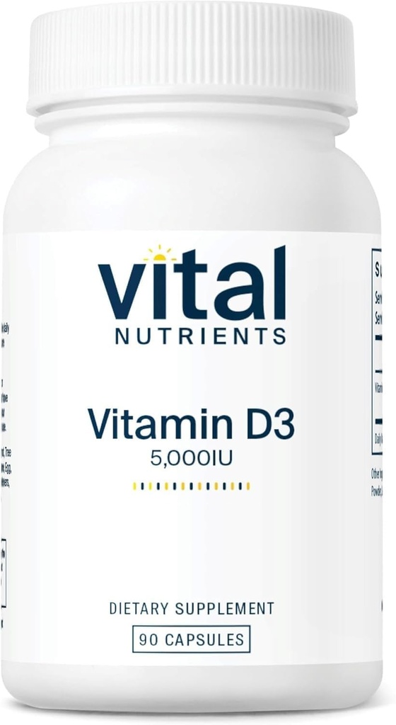 Vitale voedingsstoffen Vitamine D 5000 IE Vitamine D3 Supplement 