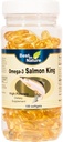 Omega-3 Salmon King Fish Oil 1000mg 100softgels - haute puissance EPA/DHA. Omega-3 Acides gras