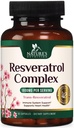 Resveratrol Supplement 1800mg - Extra sterkte antioxidanten voor gezonde veroudering en immuunondersteuning - Hartgezondheid en Cellular Energy Support - Non-GMO, Bio available Trans-Resveratrol - 60 Vegan Capsules