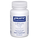 Pure Encapsulations Lithium Orotate 5 mg - Brain Support Supplement - with N-Acetyl-L-Cysteine (NAC) for Memory & Brain Behavior* - Gluten Free & Non-GMO - 90 Capsules