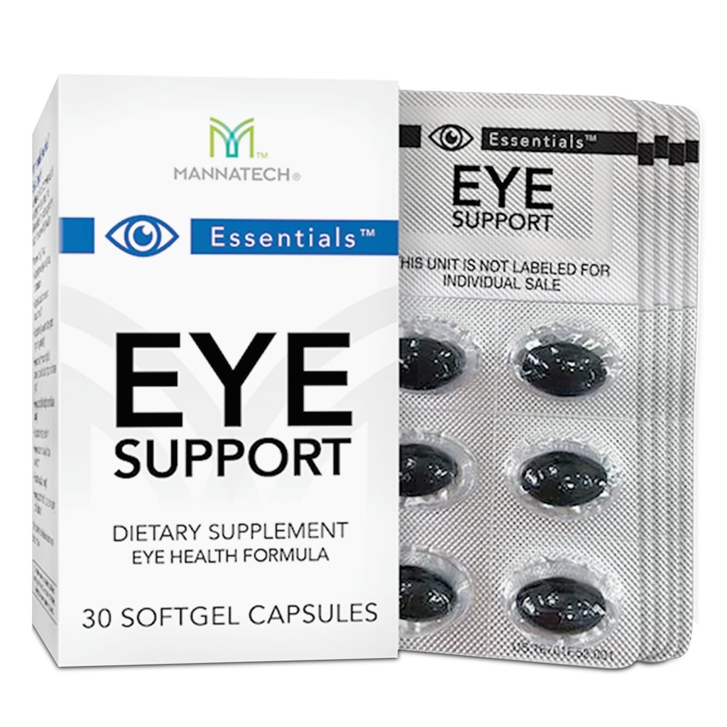 Mannatech Eye Care Supplement, Ondersteunt Algemeen Eye Health Sight Care Supplement w/Lutein & Zeaxanthine. Oogsteun 30 Softgels.