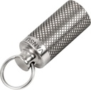 Titanium waterdichte Keychain pil houder Container, Portable Mini Mini grootte pil Box behuizing voor Outdoor Travel Camping