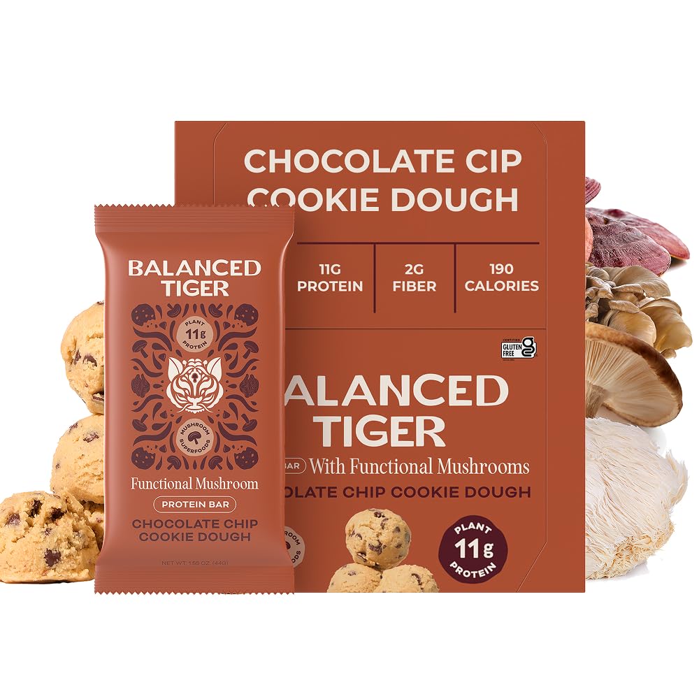 Organic Functional Mushroom Vegan Protein Bars 