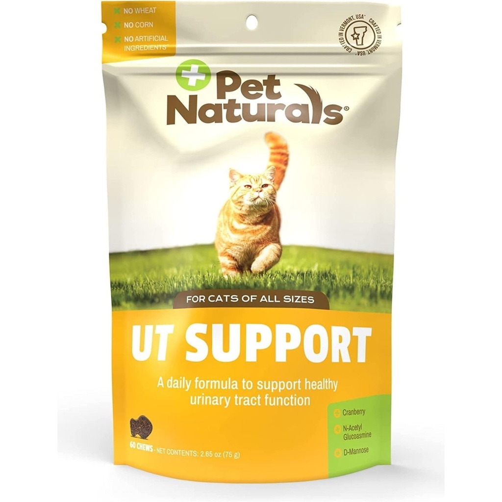 Pet Naturals UT Ondersteuning Urinaire Tract Supplement voor katten, 60 Kauwen