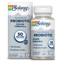SOLARAY Mycrobiome Probiotic Colon Formula, Vegan, Digestive Function, Colon Health, en Immune System Support, 50 miljard CFU, 18 strepen, Prebiotic Inulin, 60 dagen garantie, 30 porties, 30 VegCaps