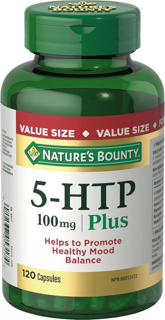 Nature's Bounty 5-HTP 100mg 120 telling