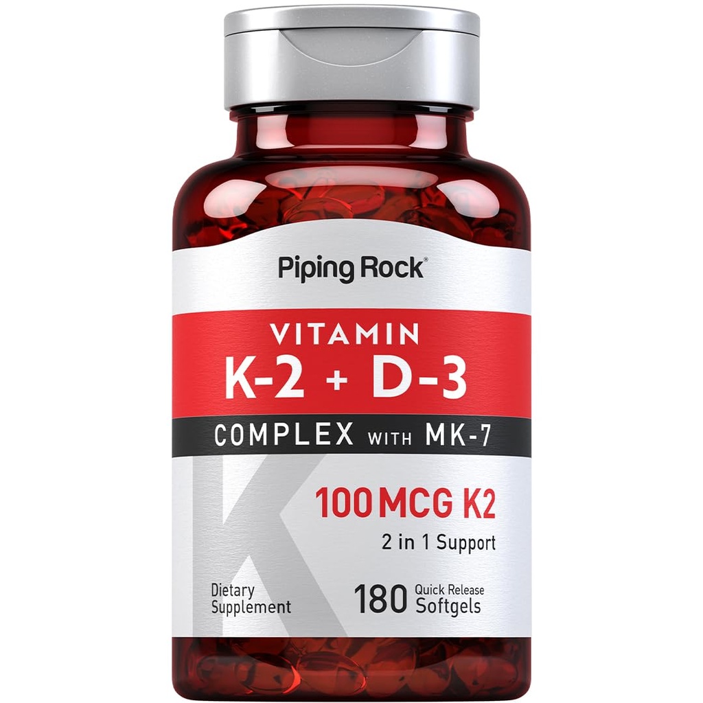 Piping Rock Vitamine K2 D3 Supplement 