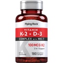 Piping Rock Vitamine K2 D3 Supplement 