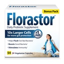 Florastor Supplément probiotique quotidien pour les femmes et les hommes, prouvé pour soutenir la santé digestive, Saccharomyces Boulardii CNCM I-745 (54 capsules), boîte de 3