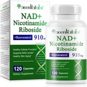 NAD Nicotinamide Riboside Resveratrol 900mg - NAD Supplement with Resveratrol | NAD+ Supplement for Anti-Aging, Cellular Energy, DNA Repair | NAD Nicotinamide Riboside 900 with High Absorption