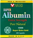 Nouveau et amélioré Super Albumin Gold Extra Strenth 1500 mg 200 Capsules
