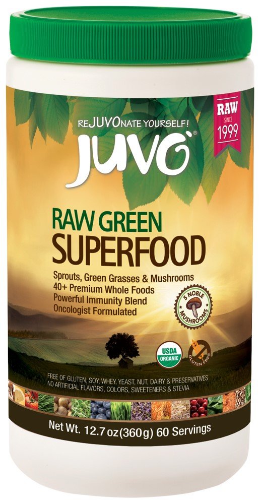 Juvo Raw Green Superfood, 12,7 Ounce, 60 porties, Veganistisch, Glutenvrij, Niet-GMO, Kosjer