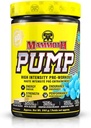 PUMP MAMMOTH – Poudre de pré-entraînement, Pompes musculaires supérieures, Augmenter la résistance et l'endurance, Supplément de puissance et d'énergie explosives, Accent augmenté, Récupération rapide, Douleur réduite (60 portions, Bleu