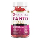 Katherine & Clark Panto Gold Vitamine B5 Pantothenic Acid Gummies for Acne - Hair Skin and Nails Gummies - Biotin, Zink, Folic Acid Chewable Non-GMO Gluten-Free for Body - Oily Skin Gummies - 60 Tel.