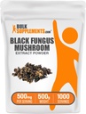 BulkSupplements.com Black Fungus Mushroom Extract Powder - Wood Ear Paddestoelen Powder - Vegan & Glutenvrij, 500mg per portie, 500g (1.1 lbs) (verpakking van 1)
