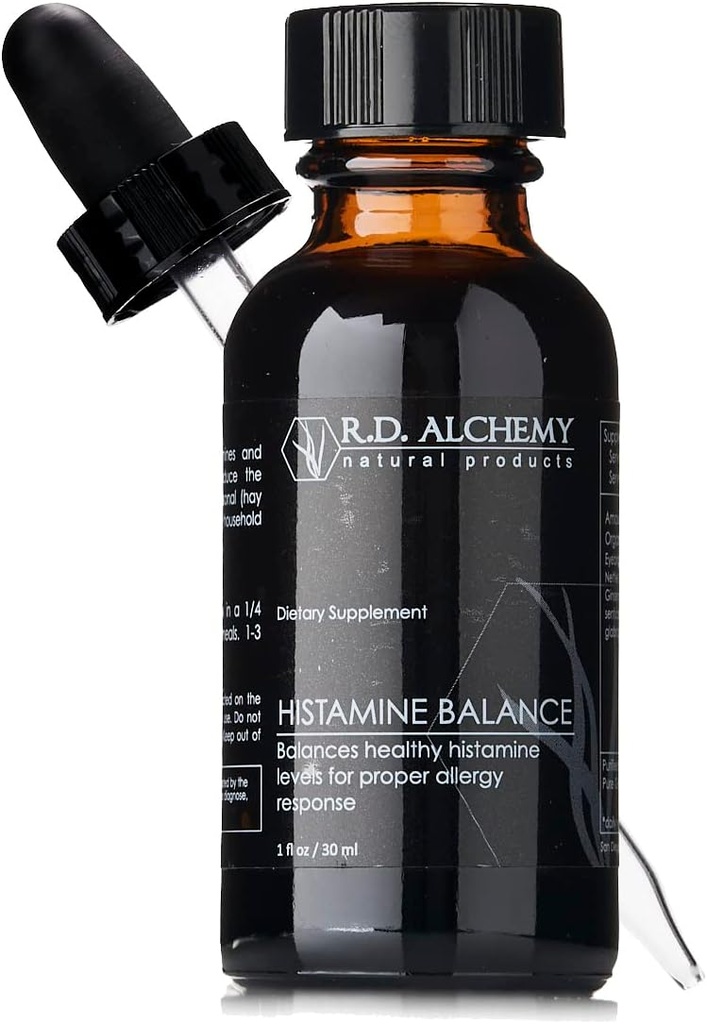 RD Alchemie - 100% natuurlijke en biologische histaminebalans Extract om gezonde histamineniveaus te balanceren voor een goede allergische reactie - oogirritatie, loopneus, hoesten of congestie