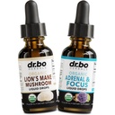 Lions Mane Mushroom & Adrenal Drops - Biologische Lion's Mane Mushroom Liquid Tinctuur & Adrenal and Focus Supplement Drops, Mist, Brain Health Supplements - Biologische Lions Extract Cortisol Ondersteuning