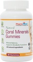 Koraal Calcium Gummies met sporenmineralen - Lekker, Veganistisch, Glutenvrije Gummies met Natural Calcium & Vitamine D3, 60 Tel.