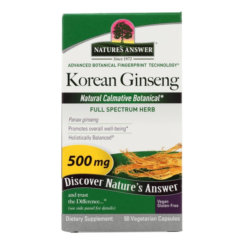Antwoord Koreaans Ginseng 
