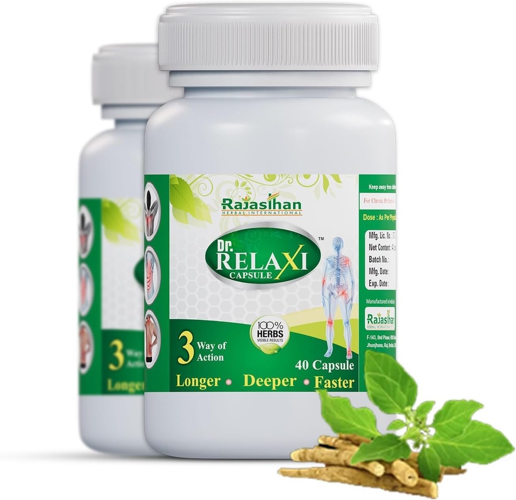 Relaxi Capsules Verpakking van 2 voor mannen en vrouwen.