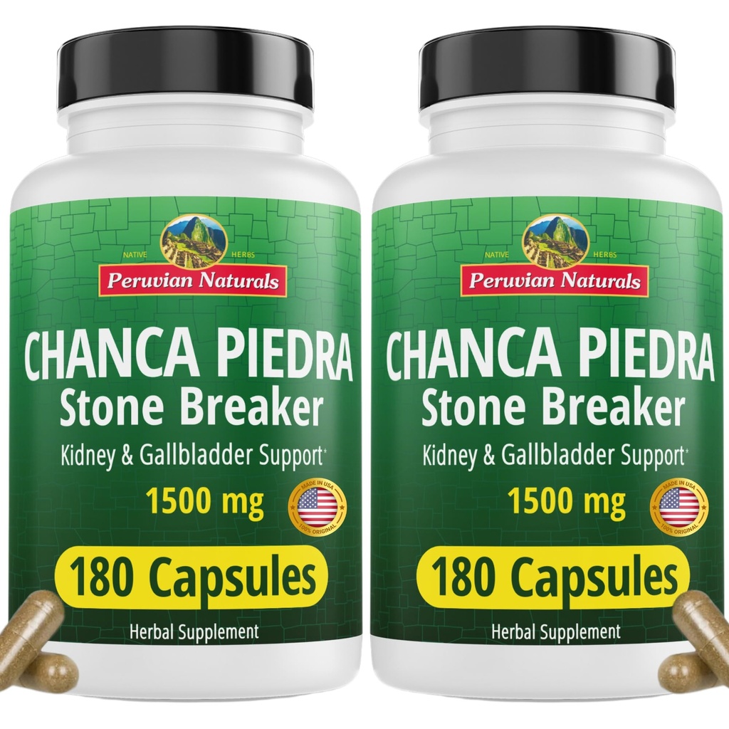 Chanca Piedra 360 Capsules Stone Breaker Nierreiniging Detox & Repair, Gallblad Supplementen - All-Natural Vegan Pillen Chancapiedra Stonebreaker Nierstenen Oplosser