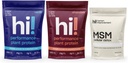 Amélioration de la performance humaine Protéines (chocolat et vanille) et lot de désintoxication cellulaire MSM