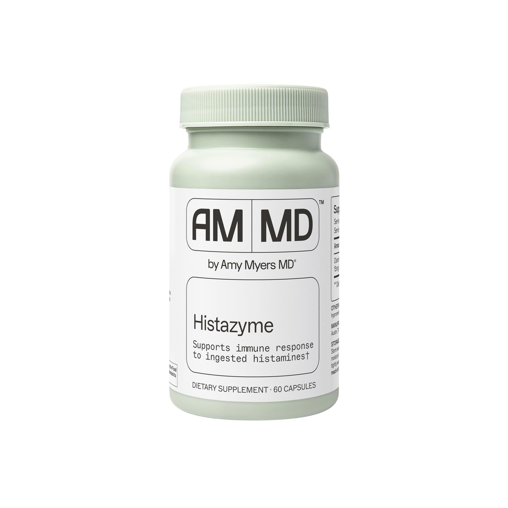 Amy Myers MD Histzyme - Diamine Oxidase Dao supplément enzymatique Histamine bloqueur pour soutenir la digestion saine, alimentaire dérivée de l'intolérance à l'histamine (HI) - 60 capsules - bouteille