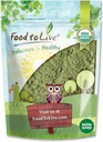 Nourriture pour vivre en poudre d'alfalfa biologique, 4 onces – Non-OGM, faite à partir de feuilles jeunes entières séchées crues, végétalien, en vrac, idéal pour la cuisson, jus, smoothies, thé et boissons. Bonne source de fibres et protéines alimentaires