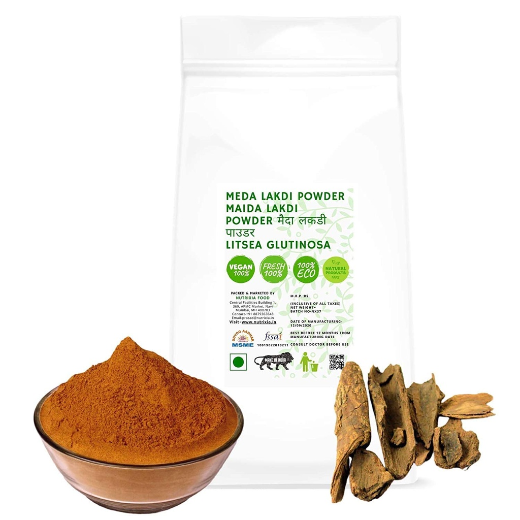 Nutranix bhm Meda Lakdi Poudre-Maida Lakdi Poudre-Maida Bois Poudre-Litsea Glutinosa (100 Gms)